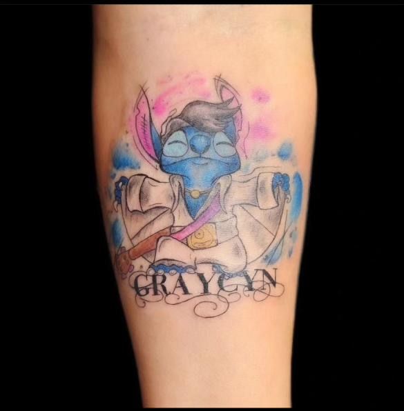 A fresh watercolour tattoo 